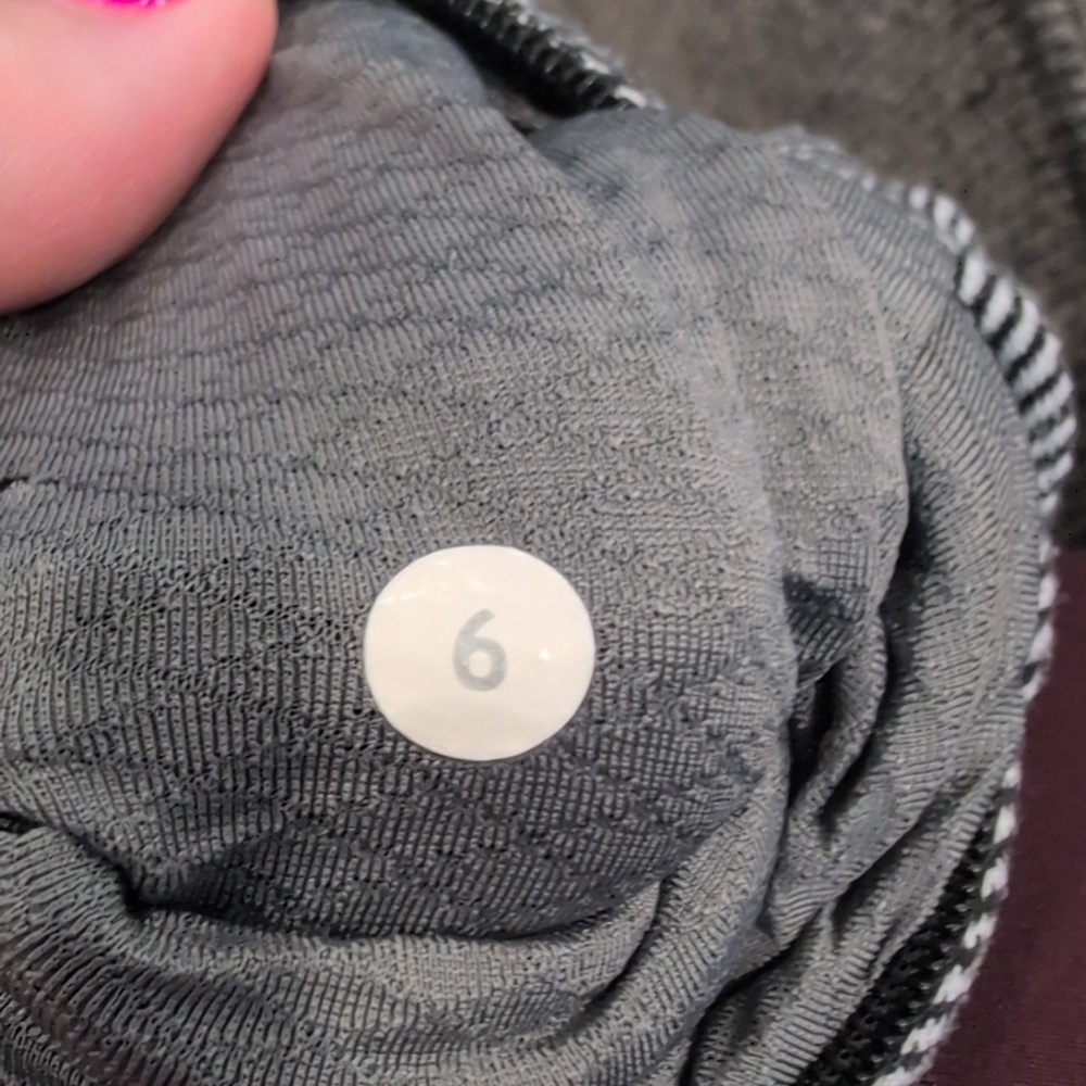 Lululemon Think Fast Long Sleeve Heathered Herringbone Silver Spoon Blk - Picture 11 of 11